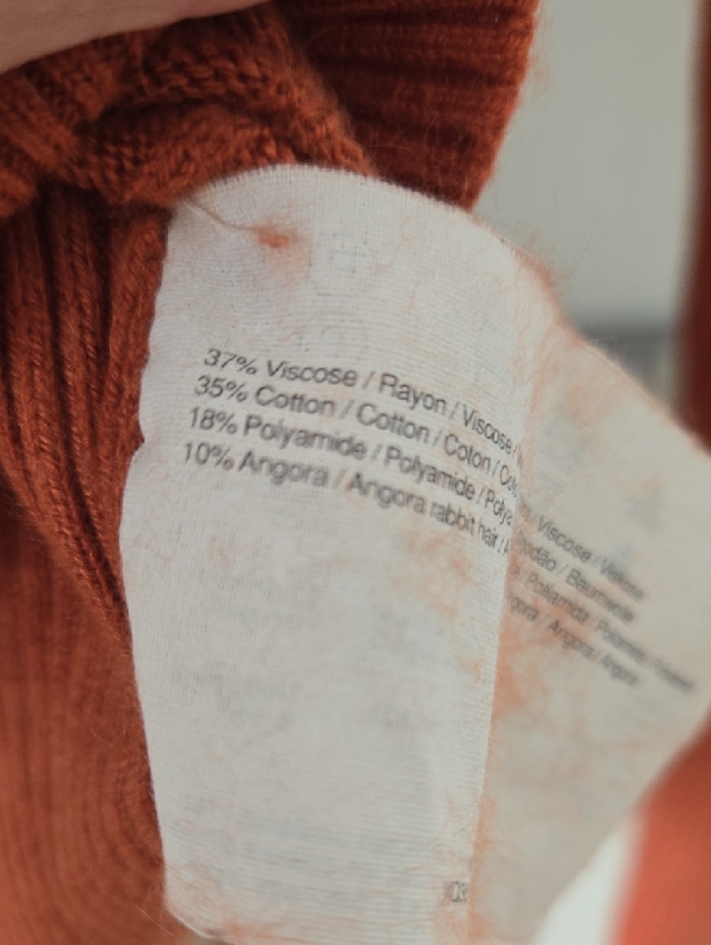 🎁 Last Chance $5 Bucks Esprit Women's Cable Knit Sweater - Burnt Orange - Picture 4 of 5